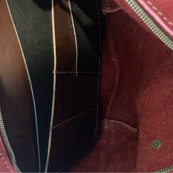 Boutique Red Leather Purse with Shoulder Strap*New - Picture 5 of 5